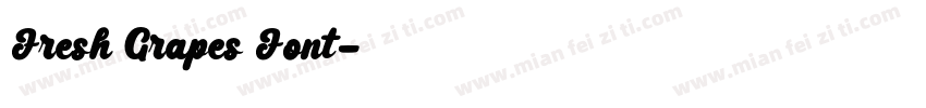 Fresh Grapes Font字体转换